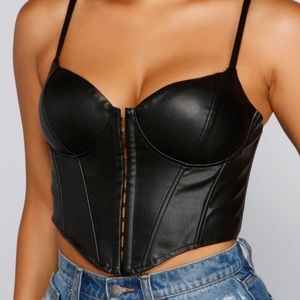 Windsor leather corset